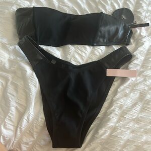 New Victoria’s Secret bikini - Black bandeau top and bottom